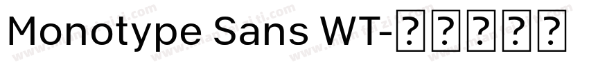Monotype Sans WT字体转换